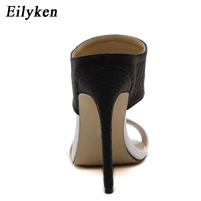 Eilyken модные цвета: золотистый, серебристый Для женщин Летние тапочки пикантные шпильки Для женщин тапочки лодочки, сандалии, обувь, размер 35-40