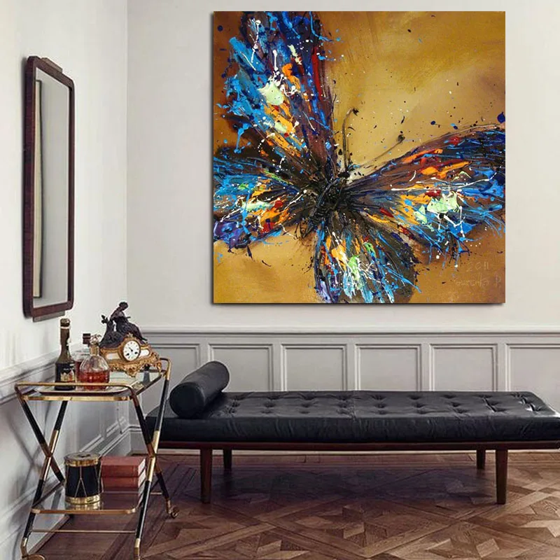 

Diy digital oil painting painting butterfly decoration painting hand-painted adult decompression painting