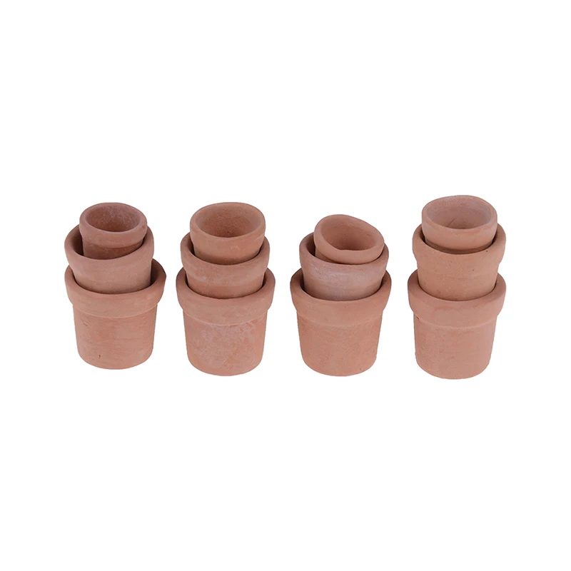 Мини цветочный горшок из красной глины 12 шт. модель садового цветочного горшка