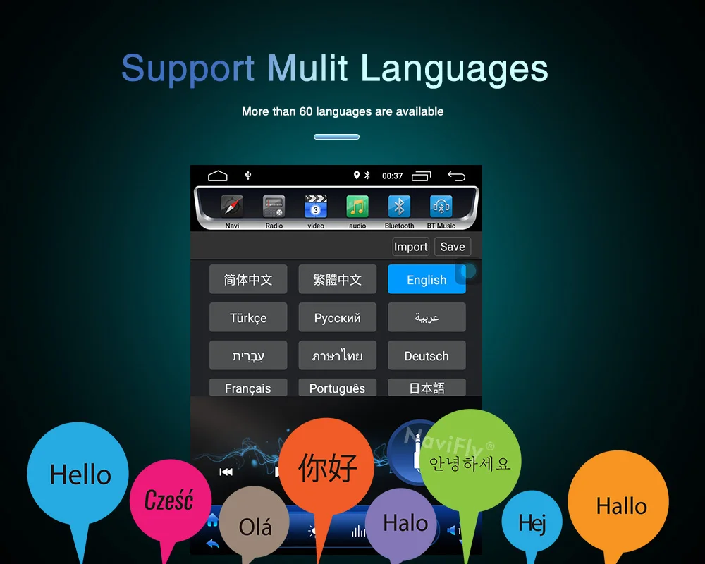 Perfect NaviFly Tesla style IPS Screen Auroradio GPS navigation Android 8.1 Car multimedia player for Ford FOCUS 2012-2017 21