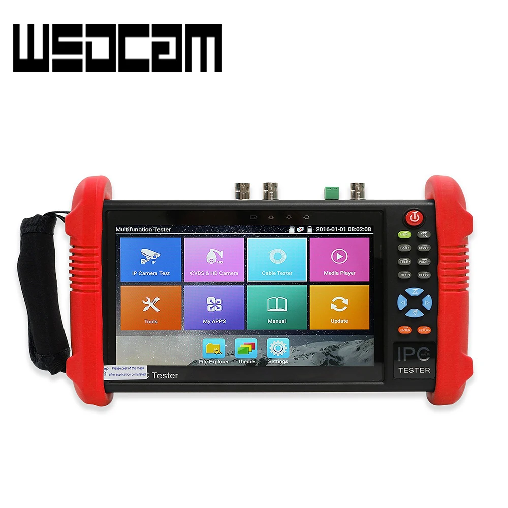 

7 Inch HD TFT-LCD IPS 5 IN 1 IP Camera Tester CCTV Tester IP/Analog/HD-TVI/HD-CVI/AHD/8G TF-CARD IPC-9800ADH