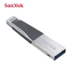Двойной Флеш-накопитель SanDisk OTG USB флеш-накопитель USB3.0 HD флеш-накопитель флешка, переносной usb-накопитель для iPhone/iPad/iPod/PC 16 Гб оперативной