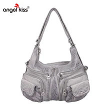 Angelkiss бренд Для женщин Сумки змеиной Tote Сумки для женщин Сумки на плечо Для женщин кожа Сумки Вместительные сумки Сумки Bolsa feminina