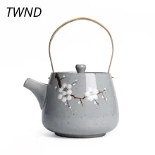 Ручная роспись чайник японский стиль ручной работы антикварные кунг-фу посуда для напитков 18