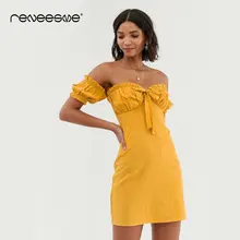 2019 new summer women dress sheath solid color short sleeve strapless mini ladies dresses bow tie back zipper open back vestidos velvet tie back cap sleeve sheath dress
