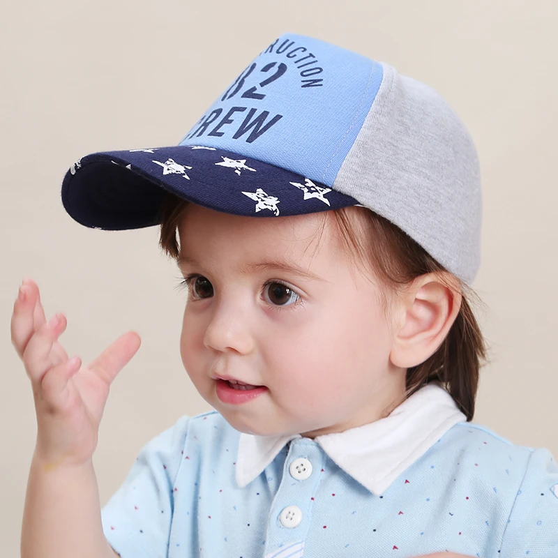 baby & kids boy girl unisex cool letter print star baseball cap