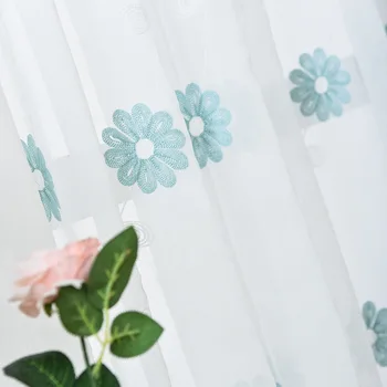 

Cheap Price Embroidered Sheer Curtains Window Gauze for Boys Girs Room