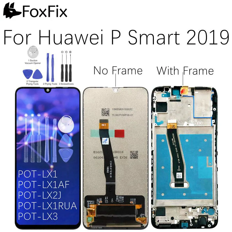 Дисплей для huawei P Smart ЖК-дисплей кодирующий преобразователь сенсорного экрана в сборе POT-LX1 P Smart Замена ЖК-экрана