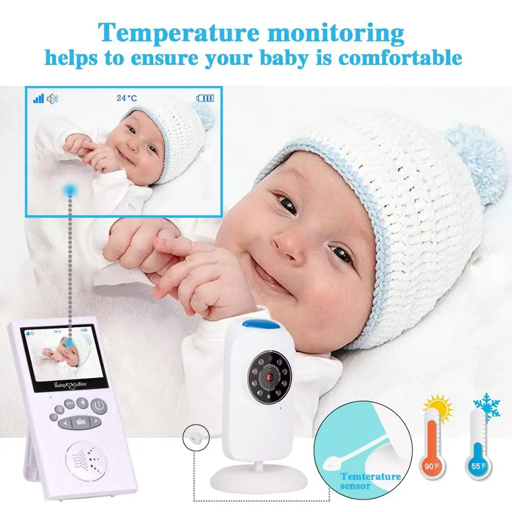 GB101 baby cry baba eletronica монитор bebe 2 4 дюйма TFT LCD ИК ночной Светильник ночного видения