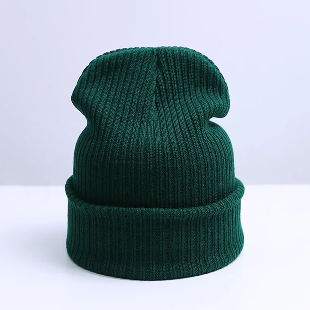 REAKIDS зимние шапочки Skullies, вязаная шапочка для малыша, Детские шапочки для девочек и мальчиков, теплая одноцветная шапка для детей, шапка бини - Цвет: A