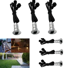 Провод с мужского и женского разъем на фонарь стоп-сигнала) 6 шт. светодиодный Палуба Путь Свет Открытый подземный Лестницы настенный светильник IP65 теплый белый RGB