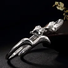 Браслеты из стерлингового серебра 999 пробы в стиле ретро с рисунком лисы L& P для женщин, подарок AJ