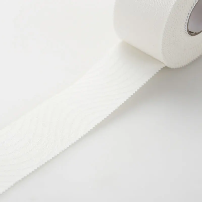 10M 50/38/25mm 100% Cotton White Athletic Tape Elastoplast Easy Tear By  Hand With Zigzag Edges Muscle Elastic Bandage Sports