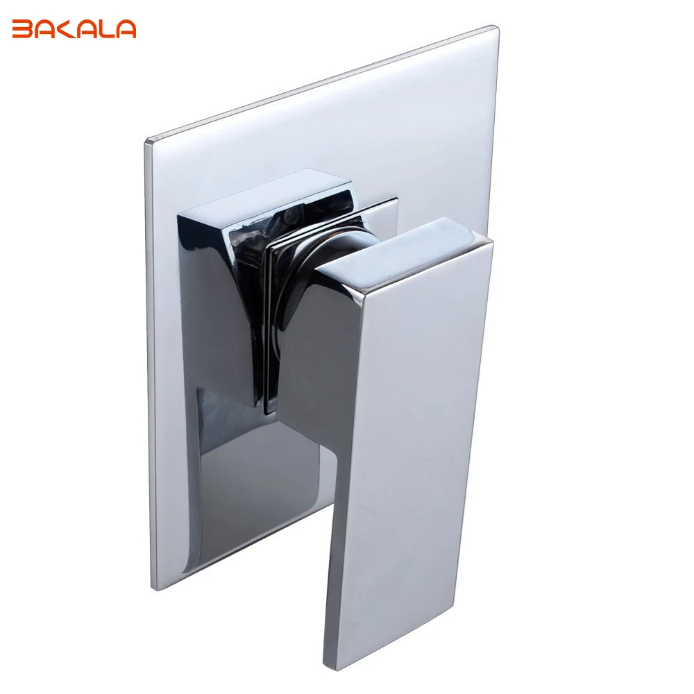 Günstig BAKALA MESSING Dusche Wasserhahn Körper Ventil und SOLIDE Edelstahl Trim Platz Verdeckte Ersatz für Bad Duschen System