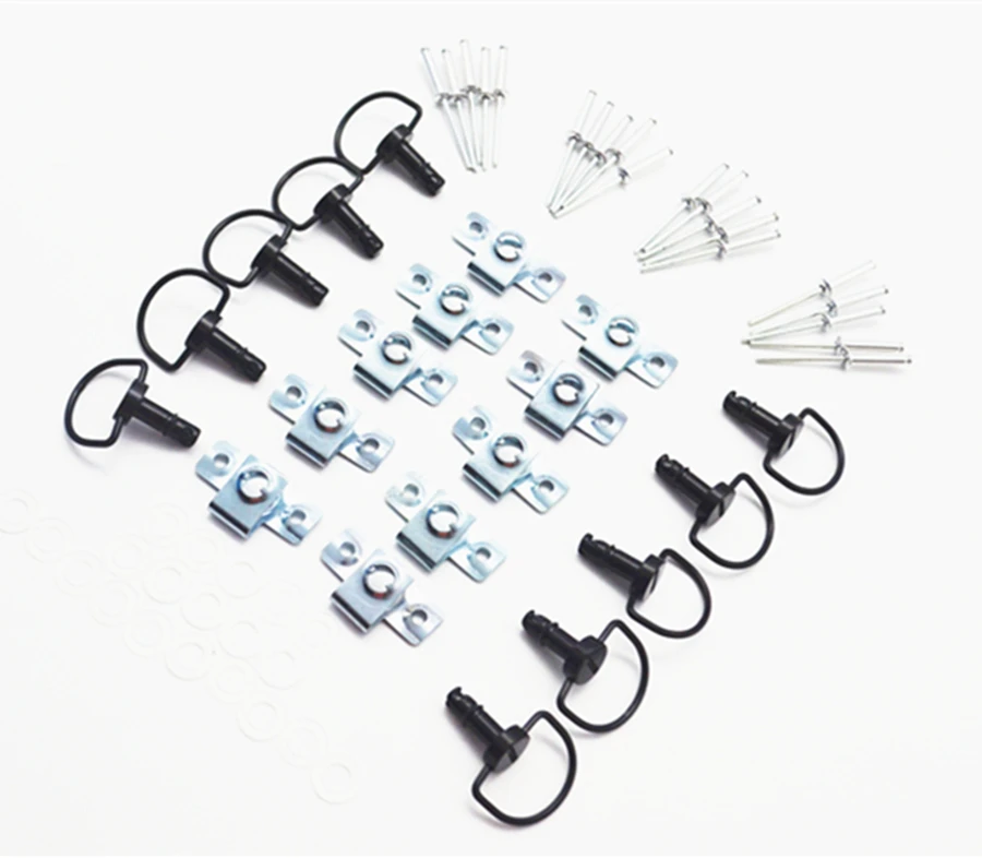 Quick Release D ring Turn Race Fairing Fastener 17mm Universal