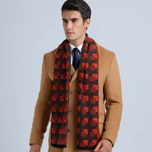 New Fashion Cotton Basic Scarves USA England Style Men Business Scarf Casual Tartan Jacquard Scarf YJWD339