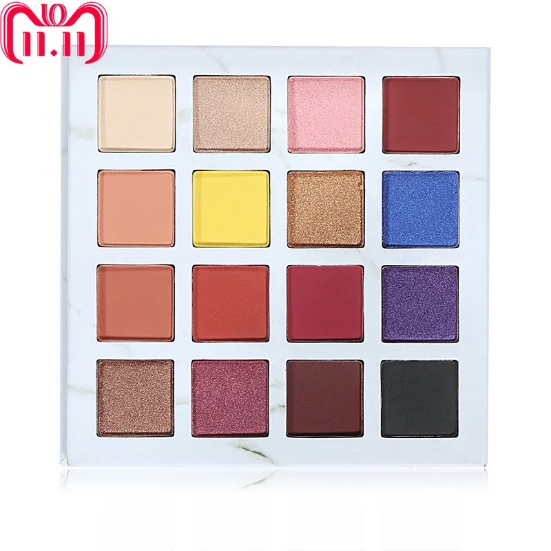 

DE'LANCI Professional Shimmer Matte Eyeshadow Palette 16 Colors Natural Eye Shadow Waterproof Lasting Pressed Cosmetic