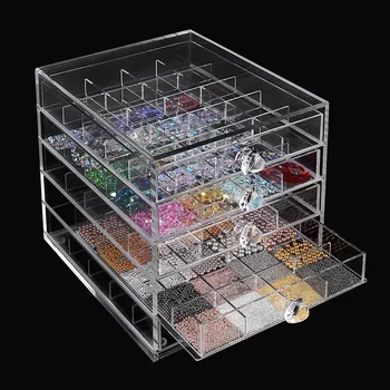 

Acrylic Clear Manicure Ornament Drawer Removable Acrylic Transparent Desktop Storage Box Nail Art Display Board Drop Shipping