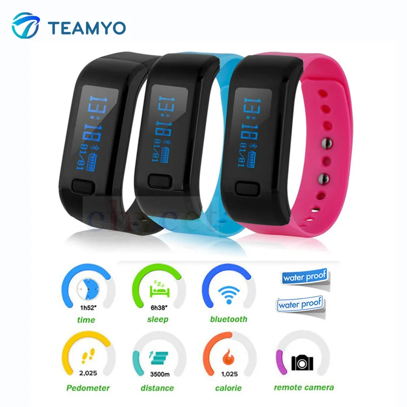 Teamyo Moving Up 2 Smart Wristband fitness tracker watches blood pressure Bluetooth4 0 wearable devices Smartwatch