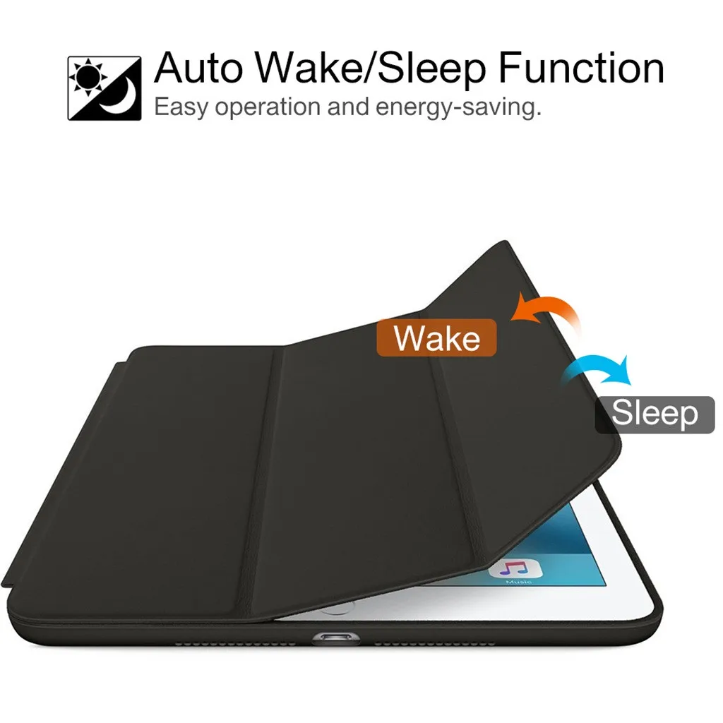 Mosunx чехол для планшета для Ipad Mini 5 7,9 дюймов тонкая оболочка смарт-подставка чехол с автоматическим сном/пробуждением чехол для планшета