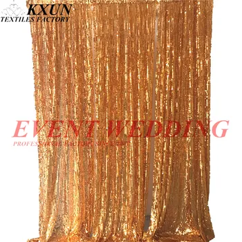

Wholesale Price 9MM Big Sequin Backdrop Swag Curtain Drape Valence For Wedding Event Decoration