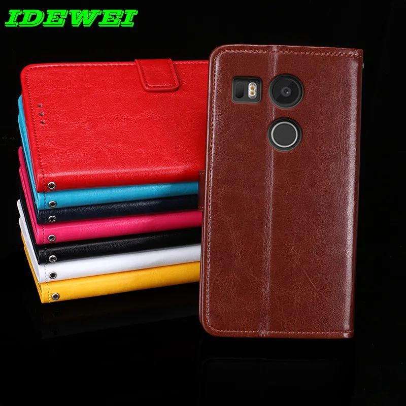 

Luxury back skin phone capa For coque LG Google Nexus 5X H790 H791 H798 Cover leather wallet stand pouch For LG Nexus 5x case
