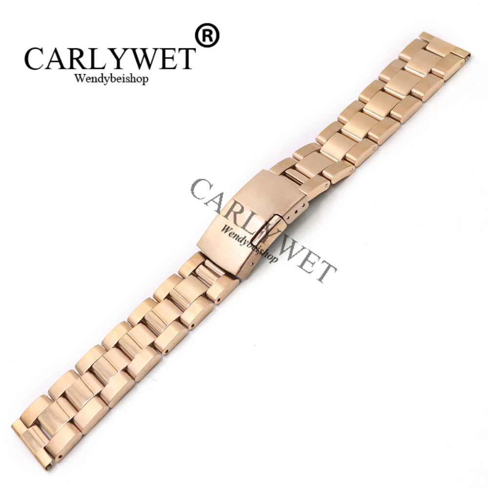 Ремешок CARLYWET для наручных часов 14 16 18 19 20 21 22 23 мм браслет с одной застежкой Rolex Omega