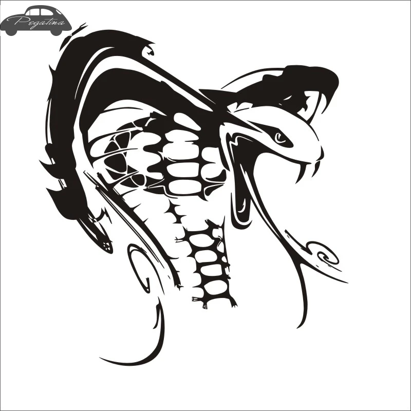

Pegatina Cobrar Sticker Snake Decal Hollow Sticker Car Window Vinyl Funny Poster