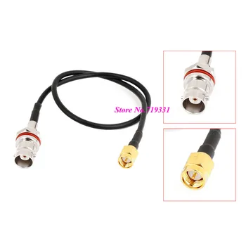 

SMA Male Plug to BNC Female Jack Network Antenna Pigtail Cable 30cm