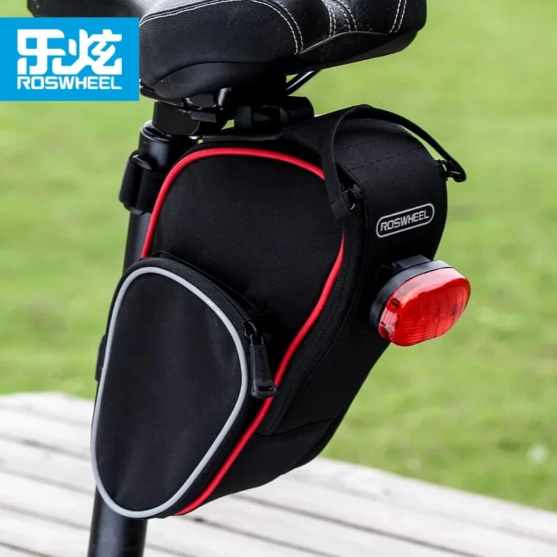 Perfect ROSWHEEL 13890 Cycling Tail Bag Folding MTB Mountian Bike Back Saddle Seat Pouch Outdoor Pocket Tools Bag Bicycle Accessories 0