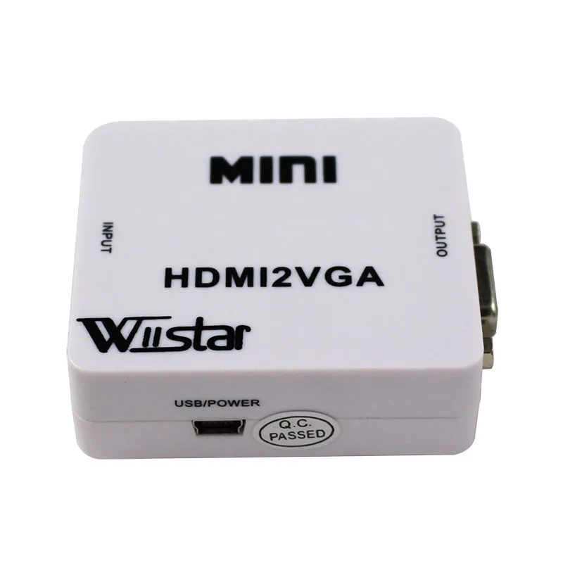 1080 p 60 Гц Mini Hdmi конвертер Vga для Xbox Dvd Кабо встроенный Hdmi2Vga разъем Переходники Hdmi-Vga