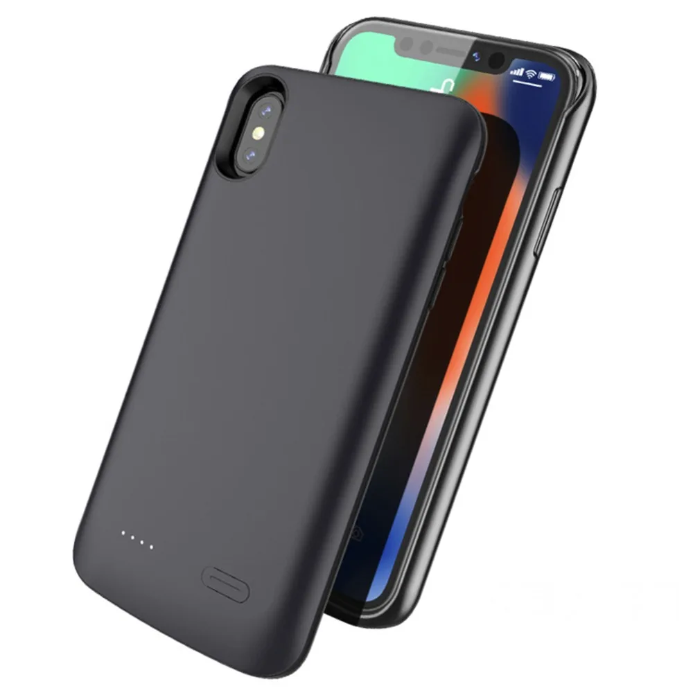 6000 мАч чехол для зарядки батареи Iphone X XS Внешний внешний аккумулятор MAX | Мобильные