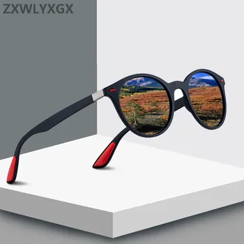 ZXWLYXGX DESIGN Classic Retro Rivet Polarized Sunglasses Men Women TR90 Legs Lighter Design Oval Frame UV400 Gafas De Sol aofly brand design classic polarized sunglasses men driving tr90 frame sunglasses goggles uv400 gafas oculos de sol af8091