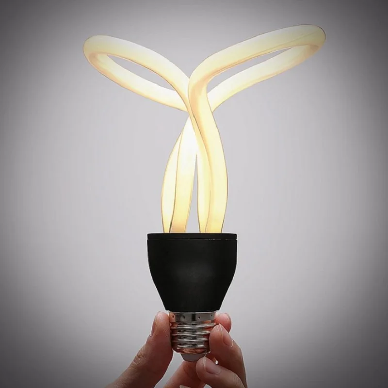 Творческий вращения Edison ЛАМПЫ СВЕТОДИОДНЫЕ E27 AC90-260V Новинка лампы для гостиной Ресторан украшения дома