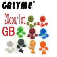 20 шт./лот Пластик кнопки подходит для gameboygb классический клавиатур гпоб dmg GBP DIY B кнопки резиновые d-pad ремонт мальчик Корпус случае