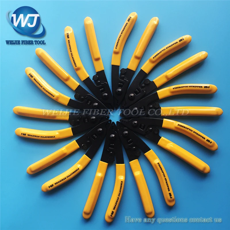 

10 pcs CFS-3 Three-port Fiber Optical Stripper/ Pliers/ Wire strippers FTTH Tools Miller Optical Fiber Stripping Pliers