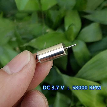 

714 hollow cup motor dia 7mm micro motors DC 3.7V 58000RPM NdFeB magnet coreless DC motor for Model airplane DIY Accessories