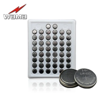 

50PCS LIR1220 3.6V Rechargeable Button Batteries Can Replace the CR1220 Can Be Processed Welding Foot Laptop Battery Wholesales