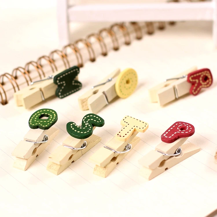 Free shipping Cute lovely wooden clips cartoon clips paper clips memo