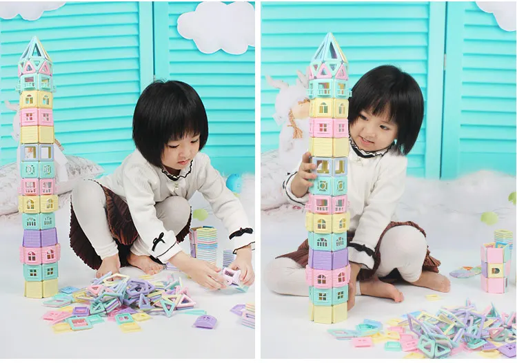 8 magnetic blocks toys