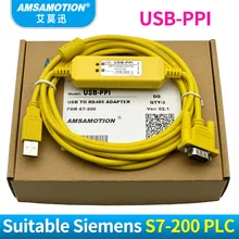 USB-PPI ПЛК кабель для программирования USB к RS485 адаптер для Siemens S7-200 ПЛК USB PPI кабель для загрузки