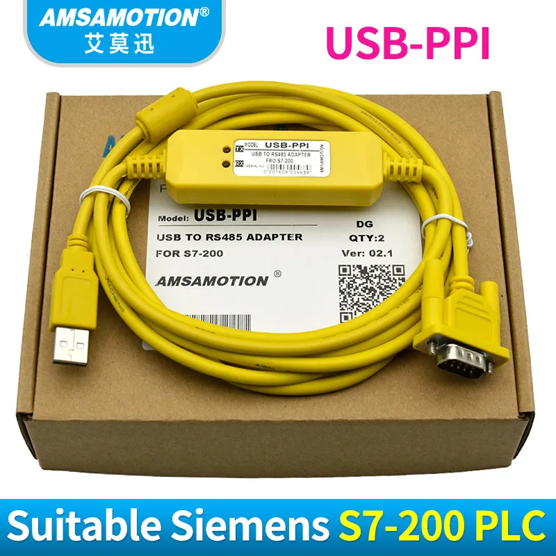 Adaptador para Siemens Cabo de Programação Cabo de Download Usb para Rs485 Plc Usb ppi S7 200 Plc Ppi Usb