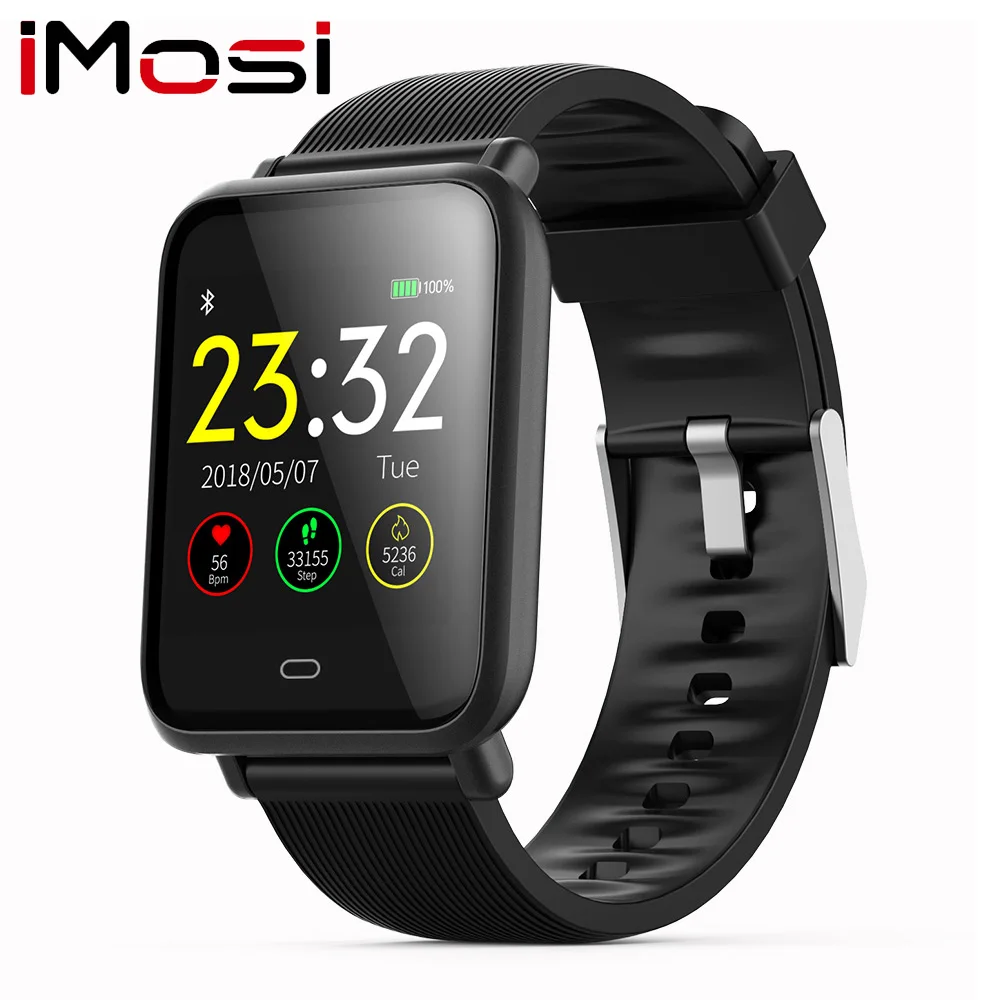 

Imosi Q9 Blood Pressure Heart Rate Monitor Smart Watch IP67 Waterproof Sport Fitness Trakcer Watch Men Women Smartwatch