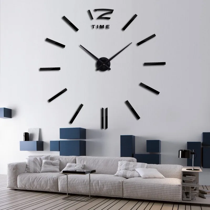 

2018 hot sale mute circular Acrylic wall clock watch living room quartz home decoration clocks diy modern flowers free shipping