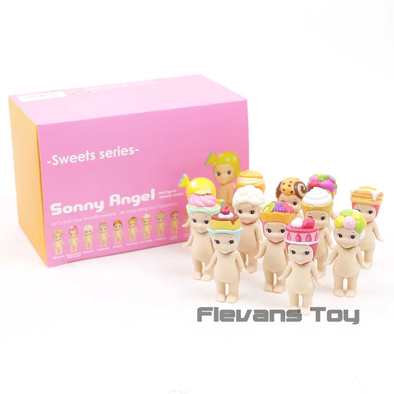 

12pcs/set Sonny Angel Mini Cute Figures 2017 Sweets Series Kewpie Dolls PVC Figures Toys Model Collection