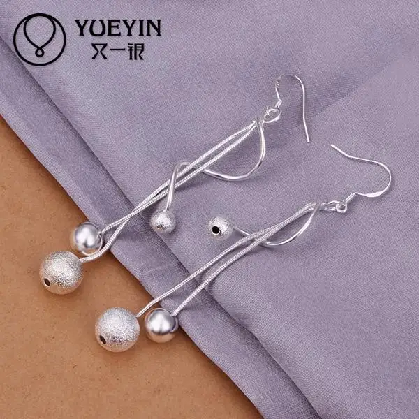 

Personality earrings Wholesale silver plated long Dangle earrings for women wedding jewelry engagement nausnice