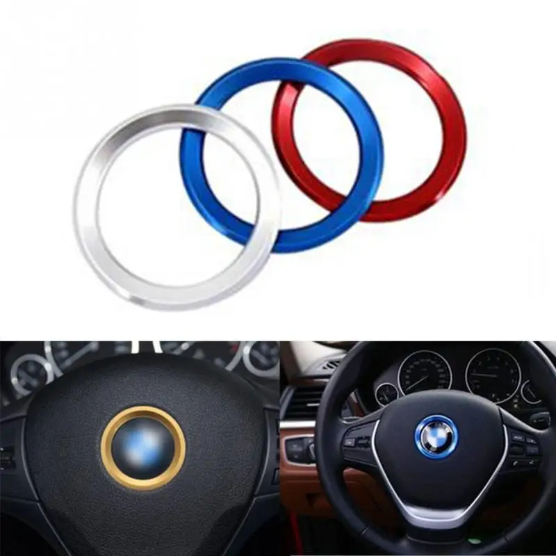 

2018 New Aluminum Alloy Car Steering Wheel Center Decorating Ring Cover For BMW 1 / 3 / 4 / 5 / 7 - Series