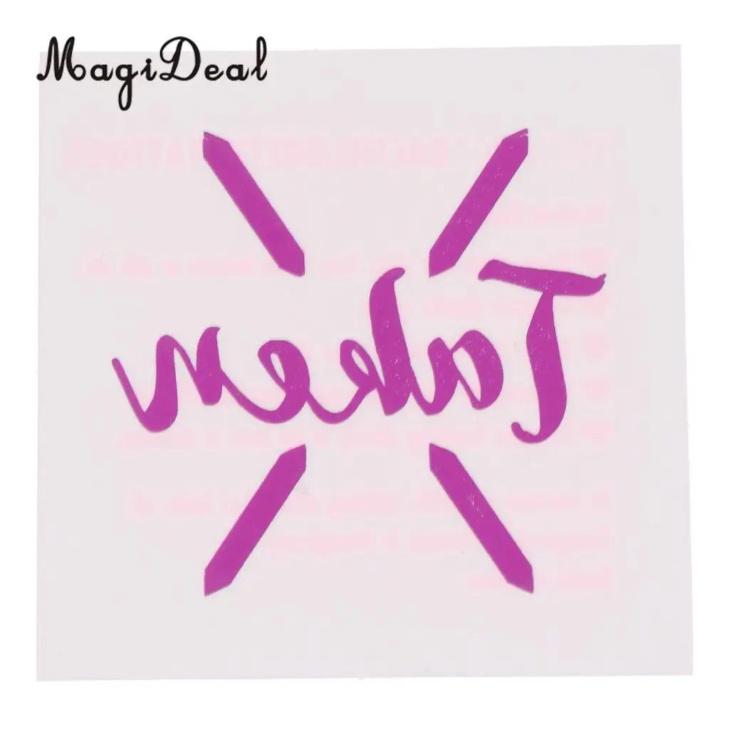 MagiDeal 10Pcs/Lot Purple Team Bride Tribe Temporary Tattoos Wedding Sticker Hens Night Party Decoration Hands Sticker