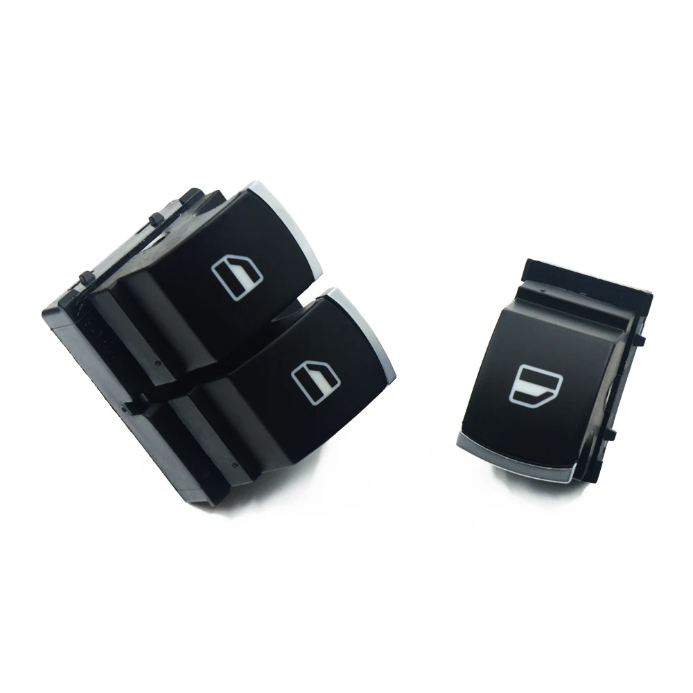 

Chrome Mater & Single Window Control Switch For VW Golf 5 6 Plus Touran Passat CC Touran Tiguan Polo 6R 5K3959857 & 5ND959855