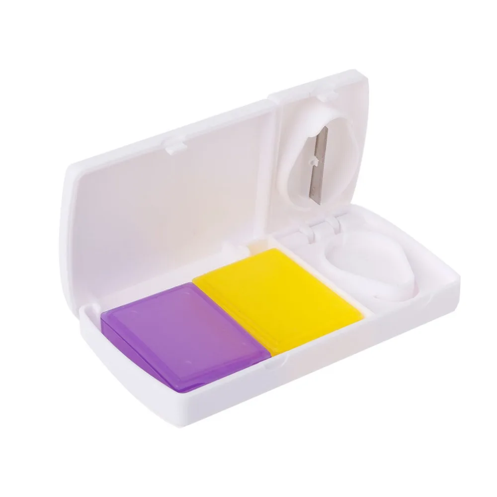 

ZRLOWR Smart Pill Case Splitters Plastic Medicine Organizer Storage Box Tablet Cutter